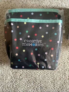 Creative Memories Rainbow Dots Crop Caddy